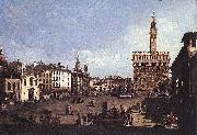 Bernardo Bellotto La Piazza della Signoria a Firenze oil